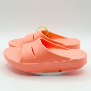 OOFOS OOahh Sport Slide Sandal Size 6 Womens Recovery Sunburst NEW